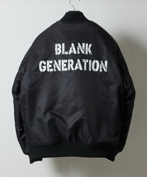 NYLON INSULATION STADIUM JACKET / ナイロン ロゴプリント 裏