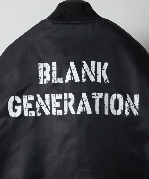 NYLON INSULATION STADIUM JACKET / ナイロン ロゴプリント 裏