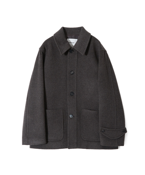 HORLISUN(ホーリーサン)の「Newyear ウールハーフコート スペインオリーブ(ダッフルコート・メンズ・その他・SMALL/MEDIUM/LARGE)」の1枚目の写真