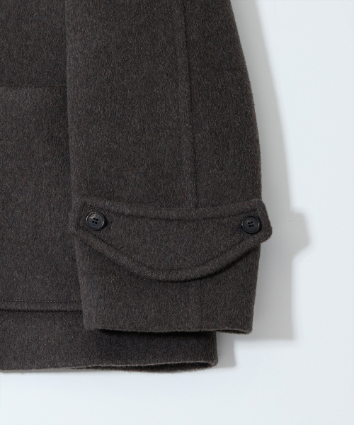 HORLISUN(ホーリーサン)の「Newyear ウールハーフコート スペインオリーブ(ダッフルコート・メンズ・その他・SMALL/MEDIUM/LARGE)」の4枚目の写真