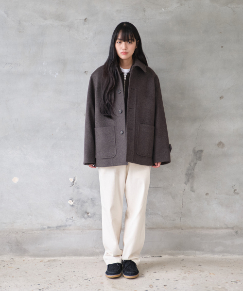 HORLISUN(ホーリーサン)の「Newyear ウールハーフコート スペインオリーブ(ダッフルコート・メンズ・その他・SMALL/MEDIUM/LARGE)」の6枚目の写真