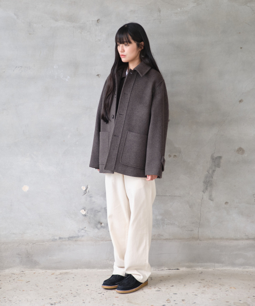 HORLISUN(ホーリーサン)の「Newyear ウールハーフコート スペインオリーブ(ダッフルコート・メンズ・その他・SMALL/MEDIUM/LARGE)」の7枚目の写真