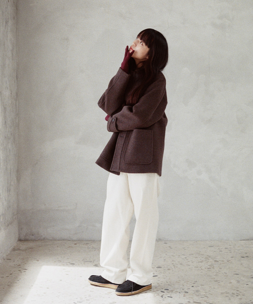 HORLISUN(ホーリーサン)の「Newyear ウールハーフコート スペインオリーブ(ダッフルコート・メンズ・その他・SMALL/MEDIUM/LARGE)」の10枚目の写真