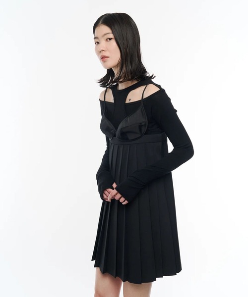 POOLDE(プールデ)の「Tethered Oval Piece(Tシャツ/カットソー・レディース・ブラック/ブラウン・FREE)」の10枚目の写真