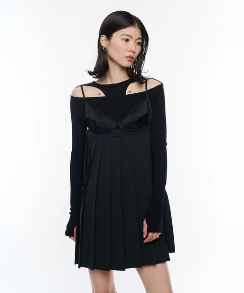 POOLDE(プールデ)の「Tethered Oval Piece(Tシャツ/カットソー・レディース・ブラック/ブラウン・FREE)」の11枚目の写真