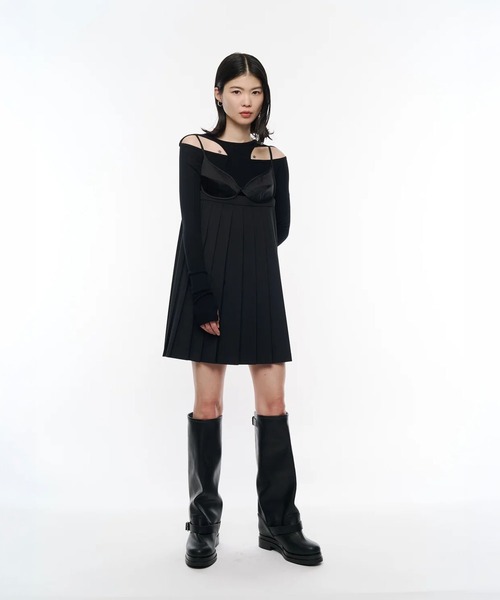 POOLDE(プールデ)の「Tethered Oval Piece(Tシャツ/カットソー・レディース・ブラック/ブラウン・FREE)」の12枚目の写真
