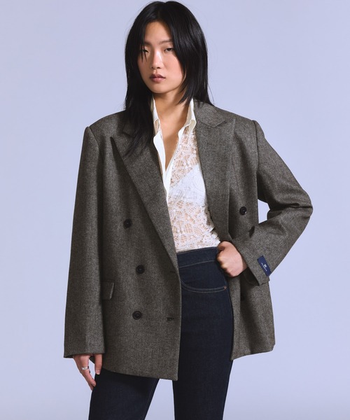 Levi's(リーバイス)の「Levi's/リーバイス BLUETAB(TM) ブレザー(テーラードジャケット・レディース・グレー・M/S/XS)」の1枚目の写真