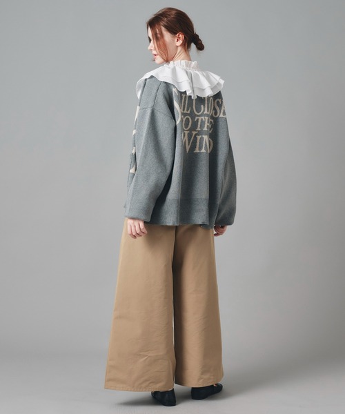 AT THE TRNK(アットザトランク)の「ダブルフリルカラー & リボン ブラウス AT THE TRNK(シャツ/ブラウス・レディース・ブラック/ホワイト・フリー)」の3枚目の写真