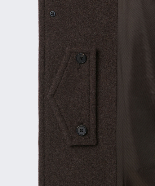 MUSINSA STANDARD（ムシンサスタンダード）の「カシミヤブレンドオーバーサイズバルマカンコート[ヘッダーブラウン]（ダッフルコート・メンズ・その他・MEDIUM/LARGE/X-LARGE/2XL）」の6枚目の写真