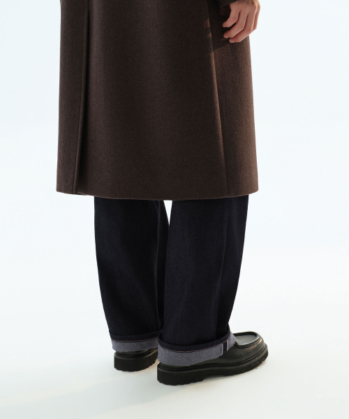 MUSINSA STANDARD（ムシンサスタンダード）の「カシミヤブレンドオーバーサイズバルマカンコート[ヘッダーブラウン]（ダッフルコート・メンズ・その他・MEDIUM/LARGE/X-LARGE/2XL）」の9枚目の写真