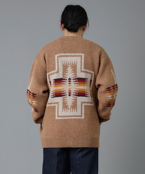 PENDLETON（ペンドルトン）の「PENDLETON/ペンドルトン シェットランド ウールカーディガン（カーディガン/ボレロ・メンズ・ブラック/ヘザーグレー/タン・LARGE/MEDIUM/SMALL）」の3枚目の写真