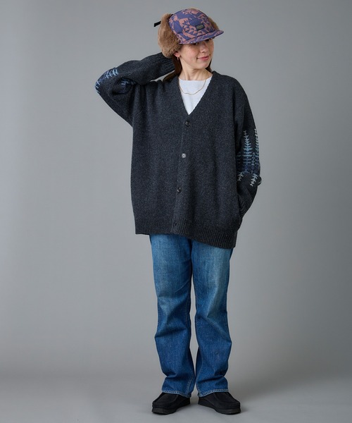 PENDLETON（ペンドルトン）の「PENDLETON/ペンドルトン シェットランド ウールカーディガン（カーディガン/ボレロ・メンズ・ブラック/ヘザーグレー/タン・LARGE/MEDIUM/SMALL）」の8枚目の写真