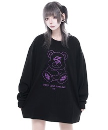OY（オーワイ）の「『OY/オーワイ』GLITTER ODOLLY L/S TEE/グリッターオードリー長袖カットソー（Tシャツ/カットソー）」