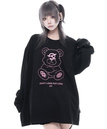 OY（オーワイ）の「『OY/オーワイ』GLITTER ODOLLY L/S TEE/グリッターオードリー長袖カットソー（Tシャツ/カットソー）」
