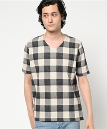 FREDY&GLOSTER | コットンリネン ラッセルVネックTシャツ(Tシャツ/カットソー)