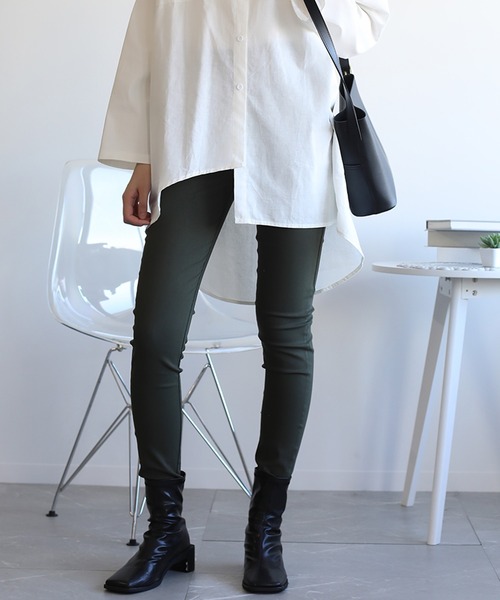 aimoha(アイモハ)の「ハイウエストストレッチ美脚スキニーレギンスパンツ (LV)(レギンス/スパッツ・レディース・インディゴブルー/パープル/ワインレッド/グレイッシュブルー/ブラック/アーミー/ピンク系その他/ホワイト/グリーン/ライトグリーン/ダークネイビー/ピンク/レッド/イエロー/オレンジ/スミクロ/ベージュ/ネイビー/ブルー/ブラウン・SMALL/MEDIUM/XXX-LARGE/X-LARGE/XX-LARGE/LARGE)」の9枚目の写真