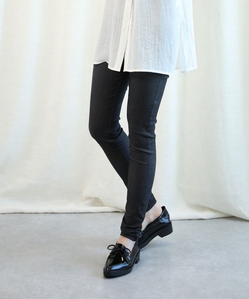 aimoha(アイモハ)の「ハイウエストストレッチ美脚スキニーレギンスパンツ (LV)(レギンス/スパッツ・レディース・インディゴブルー/パープル/ワインレッド/グレイッシュブルー/ブラック/アーミー/ピンク系その他/ホワイト/グリーン/ライトグリーン/ダークネイビー/ピンク/レッド/イエロー/オレンジ/スミクロ/ベージュ/ネイビー/ブルー/ブラウン・SMALL/MEDIUM/XXX-LARGE/X-LARGE/XX-LARGE/LARGE)」の4枚目の写真