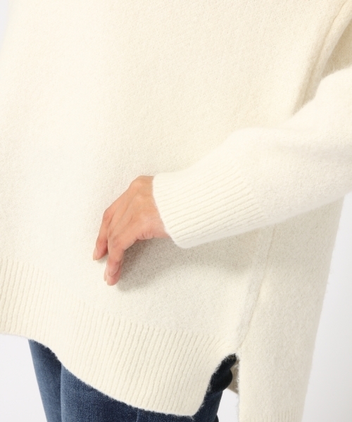 GLOBAL WORK（グローバルワーク）の「3ゲージストレッチブークレＶプルオーバー/729136（ニット/セーター・レディース・ブラック/グレー/ホワイト/ブルー系その他・SMALL/MEDIUM/LARGE）」の13枚目の写真