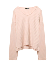 Re:EDIT | [リエディ]リブニットソートップス[リエディオリジナル]トップス/ニットトップス(ニット/セーター)