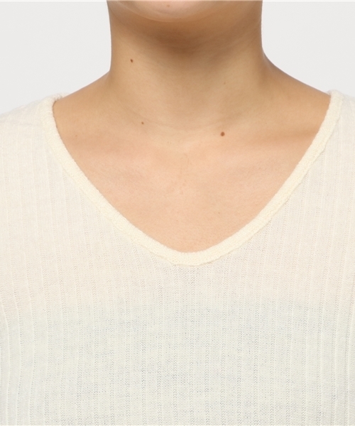 Re:EDIT（リエディ）の「[リエディ]リブニットソートップス[リエディオリジナル]トップス/ニットトップス（ニット/セーター・レディース・ブラウン/ボルドー/モカ/ブラック/アイボリー/カーキ/ベージュ/グレー/ライトピンク/ライトブルー・LARGE/MEDIUM/X-LARGE）」の18枚目の写真