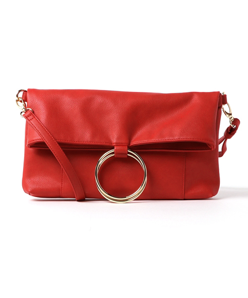 MONICA（モニカ）の「リングクラッチ＆ショルダー（クラッチバッグ・レディース・ホワイト/ブラック/グレー/モカ/ブルー/レッド・FREE）」の6枚目の写真