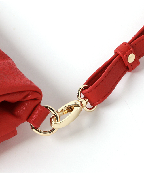 MONICA（モニカ）の「リングクラッチ＆ショルダー（クラッチバッグ・レディース・ホワイト/ブラック/グレー/モカ/ブルー/レッド・FREE）」の9枚目の写真