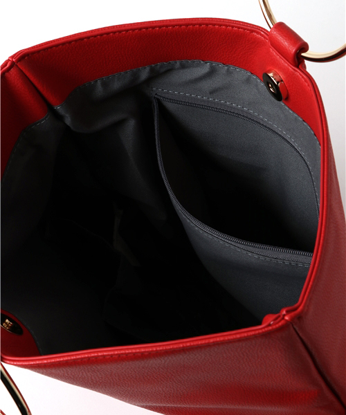 MONICA（モニカ）の「リングクラッチ＆ショルダー（クラッチバッグ・レディース・ホワイト/ブラック/グレー/モカ/ブルー/レッド・FREE）」の12枚目の写真