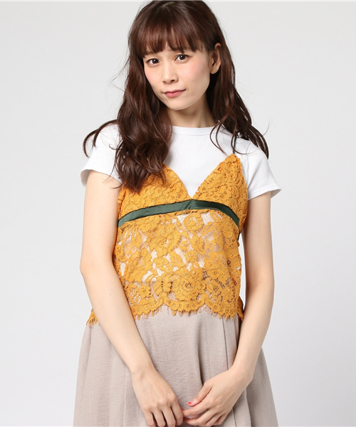 SLY（スライ）の「LACE BRALETTE C/A（キャミソール・レディース・ブラック/ブラウン/イエロー系その他・FREE）」の11枚目の写真