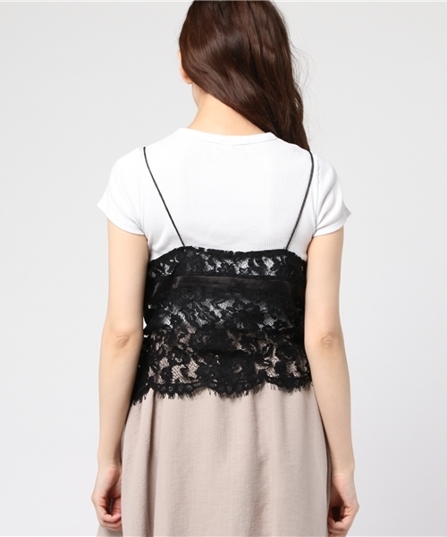 SLY（スライ）の「LACE BRALETTE C/A（キャミソール・レディース・ブラック/ブラウン/イエロー系その他・FREE）」の6枚目の写真