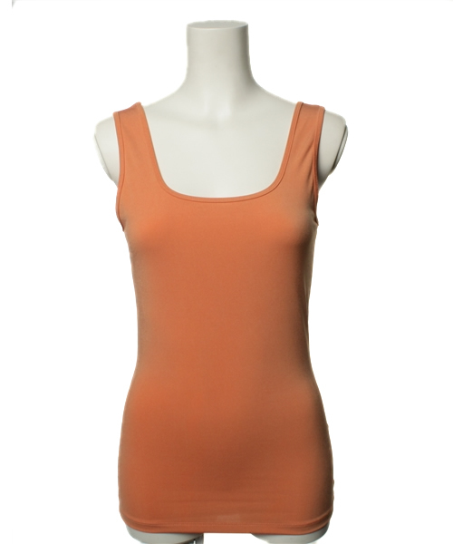 ROSE BUD（ローズバッド）の「STRECH TANK TOP（タンクトップ・レディース・ホワイト/オレンジ/マスタード/ブルー/ブラック・ONE SIZE）」の5枚目の写真