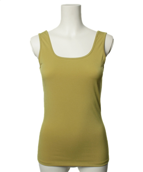 ROSE BUD（ローズバッド）の「STRECH TANK TOP（タンクトップ・レディース・ホワイト/オレンジ/マスタード/ブルー/ブラック・ONE SIZE）」の4枚目の写真