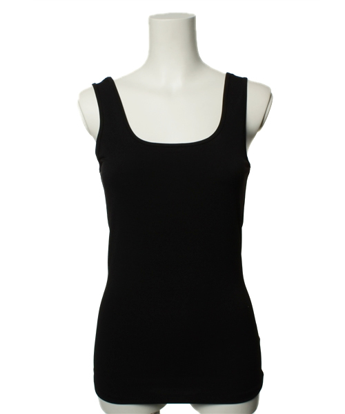 ROSE BUD（ローズバッド）の「STRECH TANK TOP（タンクトップ・レディース・ホワイト/オレンジ/マスタード/ブルー/ブラック・ONE SIZE）」の2枚目の写真