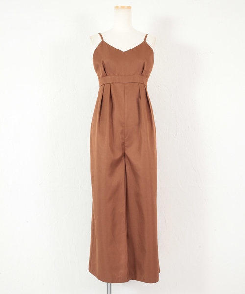 titivate(ティティベイト)の「ハイウエストワイドパンツオールインワン(つなぎ/オールインワン・レディース・ブラック/グレー/キャメル・M)」の8枚目の写真