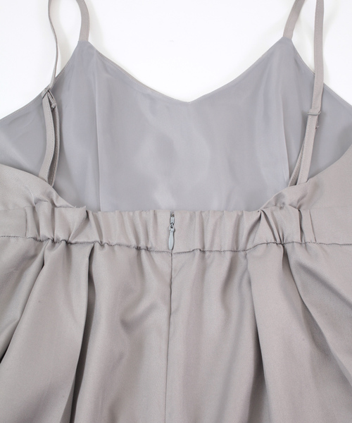 titivate(ティティベイト)の「ハイウエストワイドパンツオールインワン(つなぎ/オールインワン・レディース・ブラック/グレー/キャメル・M)」の12枚目の写真