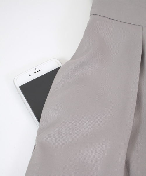 titivate(ティティベイト)の「ハイウエストワイドパンツオールインワン(つなぎ/オールインワン・レディース・ブラック/グレー/キャメル・M)」の13枚目の写真