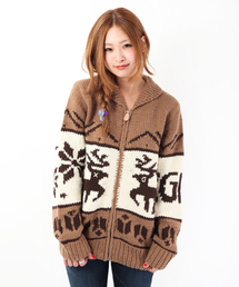 X-girl | COUNTRY KNIT JACKET(その他アウター)