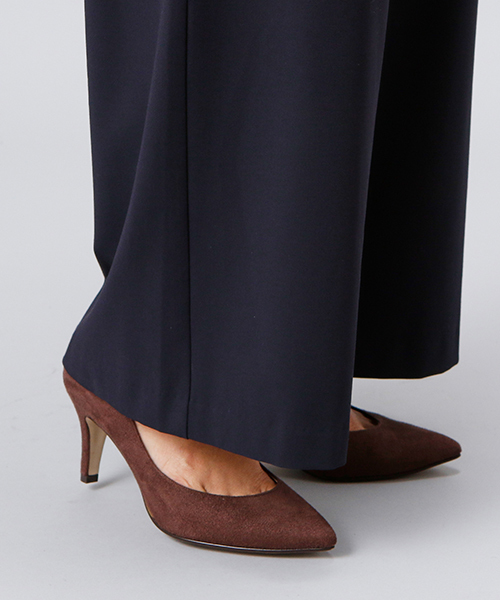 RIVE DROITE（リヴドロワ）の「ドライギャバセミワイドパンツ（その他パンツ・レディース・ベージュ/ネイビー/レンガ・36/38）」の6枚目の写真