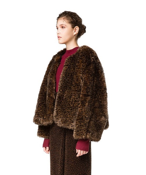 CLANE（クラネ）の「VOLUME FUR JACKET（その他アウター・レディース・ブラウン/グレー/ブラック・2/1）」の18枚目の写真