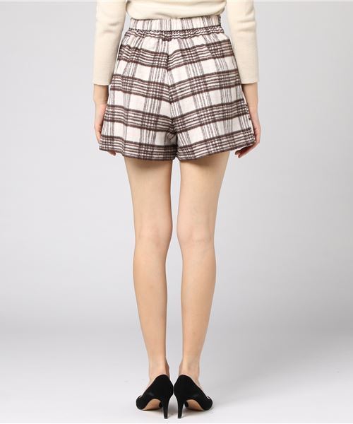 WEGO（ウィゴー）の「WEGO/シャギーチェックラップキュロット（その他パンツ・レディース・ベージュ系その他2/ホワイト系その他2・FREE）」の4枚目の写真