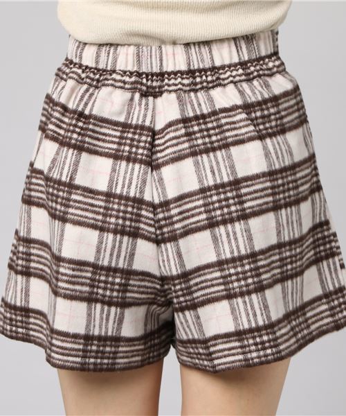 WEGO（ウィゴー）の「WEGO/シャギーチェックラップキュロット（その他パンツ・レディース・ベージュ系その他2/ホワイト系その他2・FREE）」の6枚目の写真