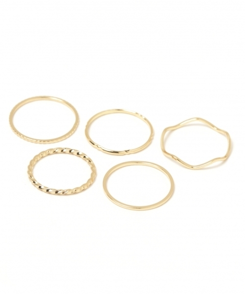 GLOBAL WORK（グローバルワーク）の「10セットリング/777997（リング・レディース・ライトグレー/ライトイエロー/イエロー系その他/ブルー・FREE）」の8枚目の写真