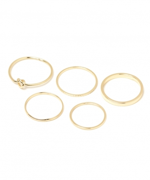 GLOBAL WORK（グローバルワーク）の「10セットリング/777997（リング・レディース・ライトグレー/ライトイエロー/イエロー系その他/ブルー・FREE）」の9枚目の写真