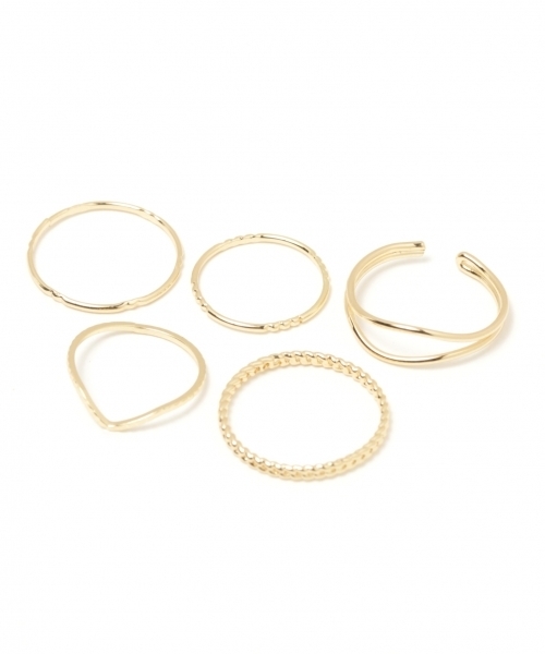 GLOBAL WORK（グローバルワーク）の「10セットリング/777997（リング・レディース・ライトグレー/ライトイエロー/イエロー系その他/ブルー・FREE）」の10枚目の写真