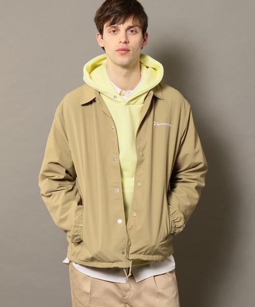 Champion(チャンピオン)の「【別注】 <CHAMPION(チャンピオン)> COACH JACKET/コーチジャケット ◆(ナイロンジャケット・メンズ・ブラック/ネイビー/ベージュ・LARGE/SMALL/MEDIUM)」の21枚目の写真