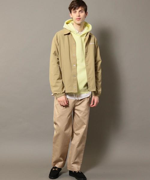 Champion(チャンピオン)の「【別注】 <CHAMPION(チャンピオン)> COACH JACKET/コーチジャケット ◆(ナイロンジャケット・メンズ・ブラック/ネイビー/ベージュ・LARGE/SMALL/MEDIUM)」の12枚目の写真