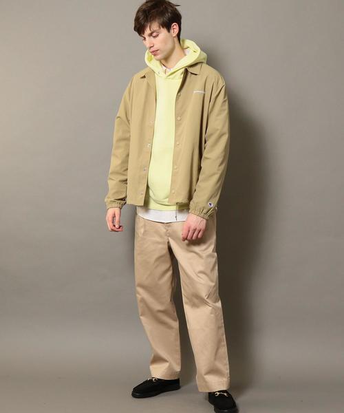 Champion(チャンピオン)の「【別注】 <CHAMPION(チャンピオン)> COACH JACKET/コーチジャケット ◆(ナイロンジャケット・メンズ・ブラック/ネイビー/ベージュ・LARGE/SMALL/MEDIUM)」の13枚目の写真