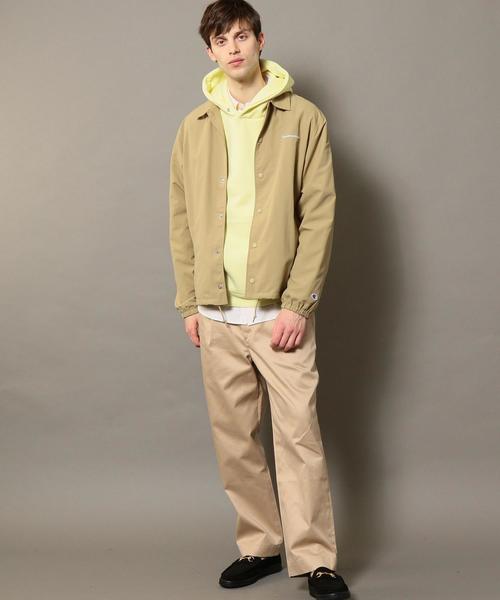 Champion(チャンピオン)の「【別注】 <CHAMPION(チャンピオン)> COACH JACKET/コーチジャケット ◆(ナイロンジャケット・メンズ・ブラック/ネイビー/ベージュ・LARGE/SMALL/MEDIUM)」の14枚目の写真