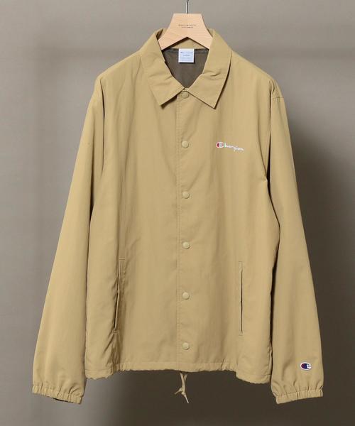 Champion(チャンピオン)の「【別注】 <CHAMPION(チャンピオン)> COACH JACKET/コーチジャケット ◆(ナイロンジャケット・メンズ・ブラック/ネイビー/ベージュ・LARGE/SMALL/MEDIUM)」の15枚目の写真