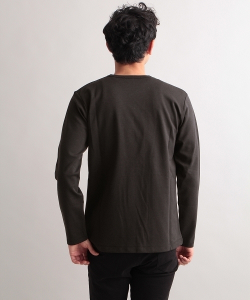 BLISS POINT（ブリスポイント）の「シルケットポンチクルー長袖/780368（Tシャツ/カットソー・メンズ・ブラック/ホワイト/グレー・MEDIUM/LARGE）」の11枚目の写真