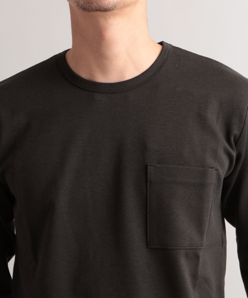 BLISS POINT（ブリスポイント）の「シルケットポンチクルー長袖/780368（Tシャツ/カットソー・メンズ・ブラック/ホワイト/グレー・MEDIUM/LARGE）」の10枚目の写真